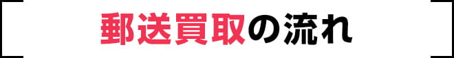 郵送買取の流れ