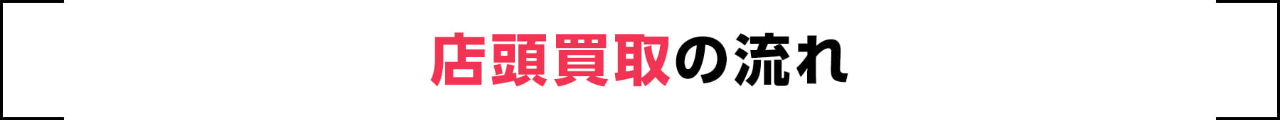店頭買取の流れ