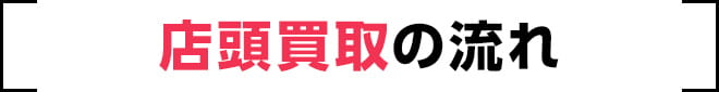 店頭買取の流れ
